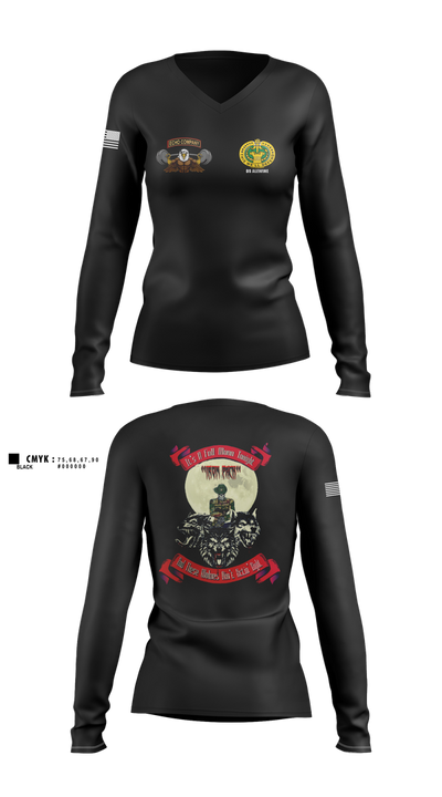 Echo Company 66068178 Women's Long Sleeve V-neck Shirt - 2