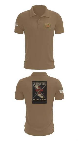 Short Sleeve Performance Polo, 2nd Medical Brigade, , Teamtime, Team time, sublimation, custom sports apparel, team uniforms, spirit wear, spiritwear, sports uniforms, custom shirts, team store, custom team store, fundraiser sports, apparel fundraiser