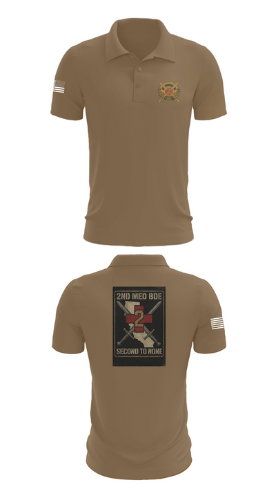2nd Medical Brigade 60823726 Short Sleeve Performance Polo - 7