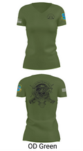 380th Security Police Squadron 85446587 Women's Short Sleeve V-neck Shirt - 48