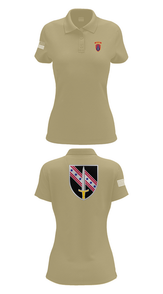 Womens Short Sleeve Performance Polo, 6/54th Security Force Assistance Brigade, , Teamtime, Team time, sublimation, custom sports apparel, team uniforms, spirit wear, spiritwear, sports uniforms, custom shirts, team store, custom team store, fundraiser sports, apparel fundraiser