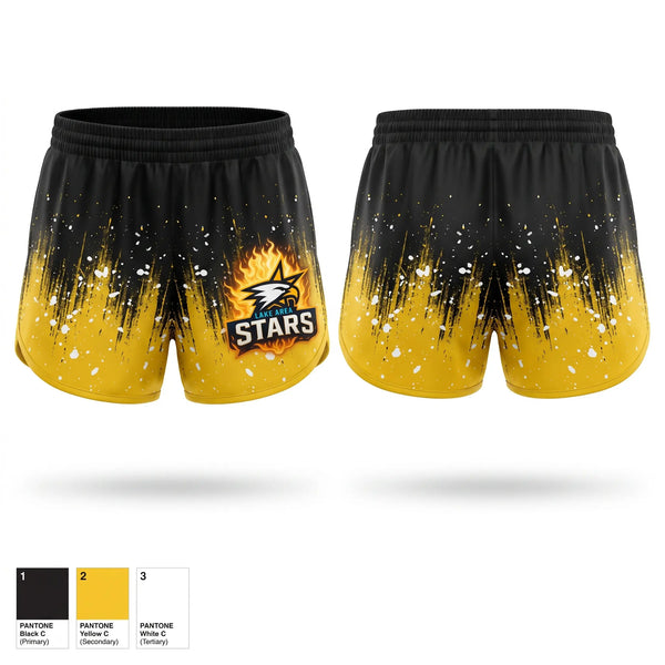Womens Shorts, Lakes Area Stars, , Teamtime, Team time, sublimation, custom sports apparel, team uniforms, spirit wear, spiritwear, sports uniforms, custom shirts, team store, custom team store, fundraiser sports, apparel fundraiser