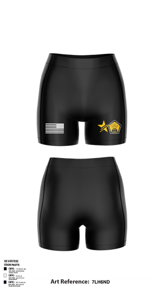 Womens Compression Shorts, Army Reserve H2F, Army, Teamtime, Team time, sublimation, custom sports apparel, team uniforms, spirit wear, spiritwear, sports uniforms, custom shirts, team store, custom team store, fundraiser sports, apparel fundraiser