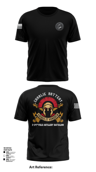 Short Sleeve Performance Shirt, Charlie Battery 2-114th FA, , Teamtime, Team time, sublimation, custom sports apparel, team uniforms, spirit wear, spiritwear, sports uniforms, custom shirts, team store, custom team store, fundraiser sports, apparel fundraiser
