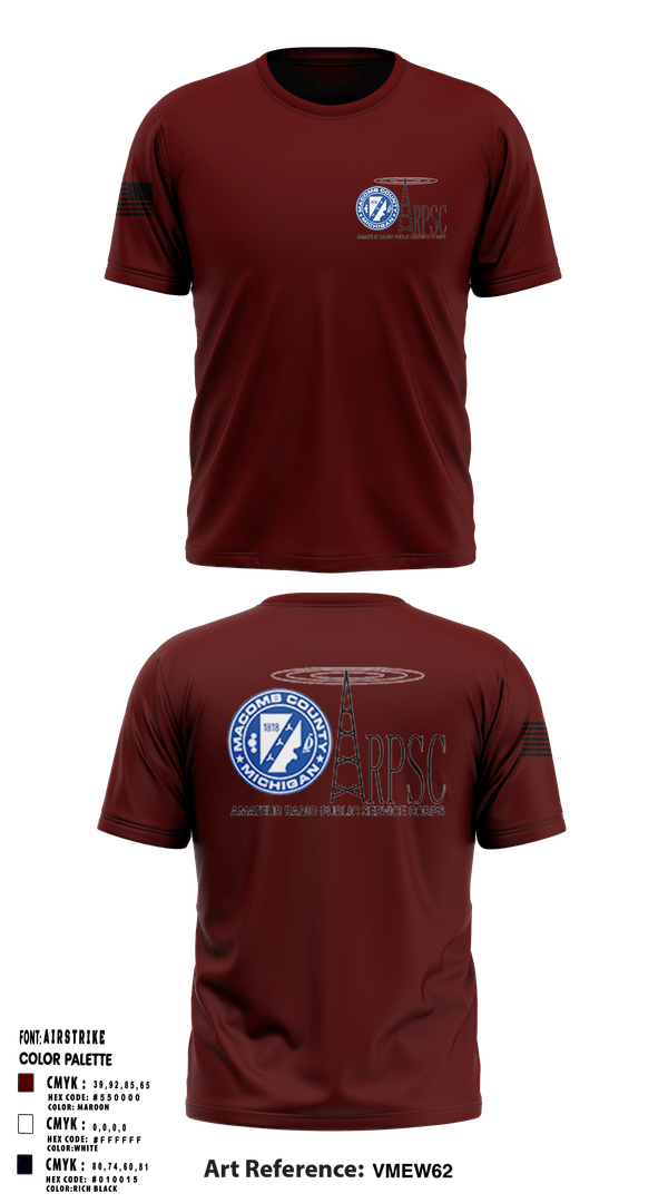 Macomb County ARPSC  Short Sleeve Performance Shirt - 1