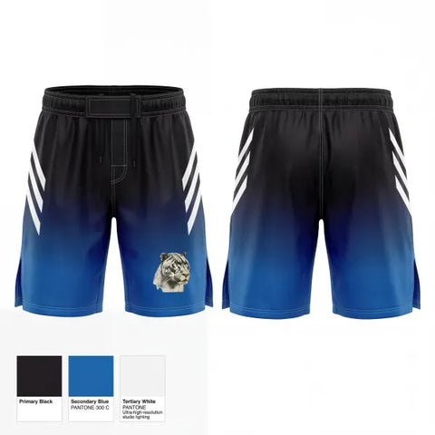 Fight Shorts, Panthers, Wrestling, Teamtime, Team time, sublimation, custom sports apparel, team uniforms, spirit wear, spiritwear, sports uniforms, custom shirts, team store, custom team store, fundraiser sports, apparel fundraiser