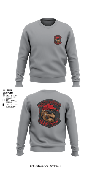 Crew Neck Sweatshirt, Monkey Business Motorcycke Hauling, , Teamtime, Team time, sublimation, custom sports apparel, team uniforms, spirit wear, spiritwear, sports uniforms, custom shirts, team store, custom team store, fundraiser sports, apparel fundraiser