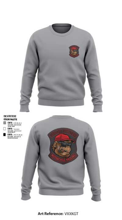Monkey Business Motorcycke Hauling 24871532 Crew Neck Sweatshirt - 7