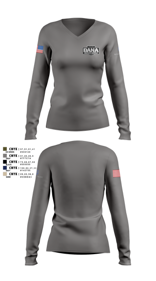 Womens Long Sleeve Vneck Shirt, Alabama SalesDana Safety Supply, Police, Teamtime, Team time, sublimation, custom sports apparel, team uniforms, spirit wear, spiritwear, sports uniforms, custom shirts, team store, custom team store, fundraiser sports, apparel fundraiser