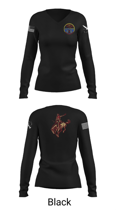 Missile Techs 24768628 Women's Long Sleeve V-neck Shirt - 35