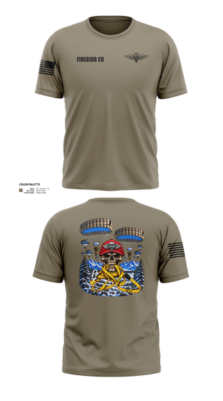 Old School Cotton Feel Shirt, Firebird Co, Army, Teamtime, Team time, sublimation, custom sports apparel, team uniforms, spirit wear, spiritwear, sports uniforms, custom shirts, team store, custom team store, fundraiser sports, apparel fundraiser