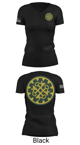 Womens Short Sleeve Vneck Shirt, 1775th military police, National Guard, Teamtime, Team time, sublimation, custom sports apparel, team uniforms, spirit wear, spiritwear, sports uniforms, custom shirts, team store, custom team store, fundraiser sports, apparel fundraiser