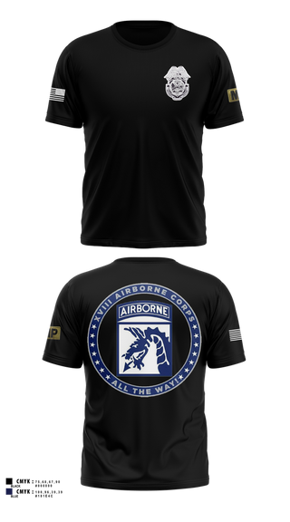Old School Cotton Feel Shirt, Fort Bragg Law Enforcement Company, Army, Teamtime, Team time, sublimation, custom sports apparel, team uniforms, spirit wear, spiritwear, sports uniforms, custom shirts, team store, custom team store, fundraiser sports, apparel fundraiser