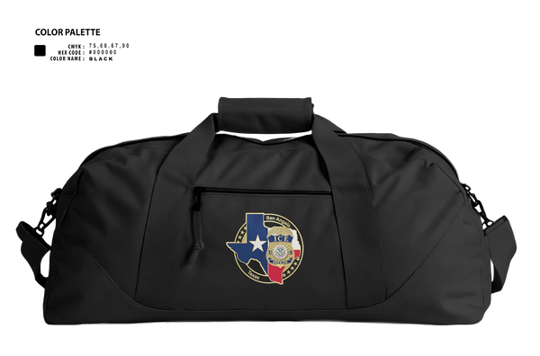 Duffle Bag, San Angelo fug ops, Police, Teamtime, Team time, sublimation, custom sports apparel, team uniforms, spirit wear, spiritwear, sports uniforms, custom shirts, team store, custom team store, fundraiser sports, apparel fundraiser