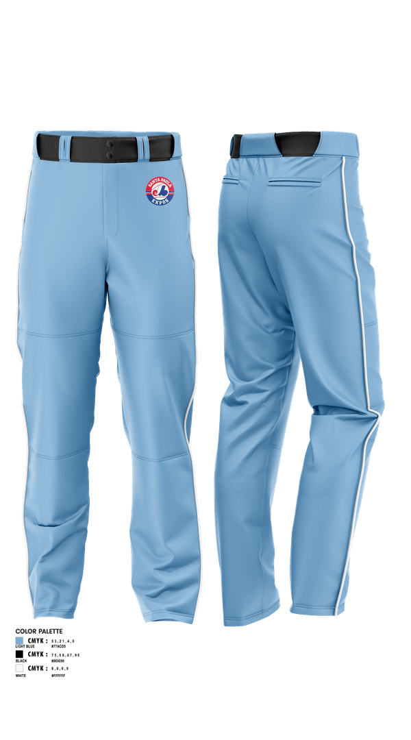 Baseball Pants, Expos, Baseball, Teamtime, Team time, sublimation, custom sports apparel, team uniforms, spirit wear, spiritwear, sports uniforms, custom shirts, team store, custom team store, fundraiser sports, apparel fundraiser