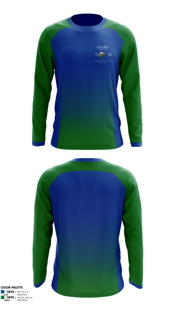 Long Sleeve Performance Shirt, Western Texas College Men's Soccer, Men's Soccer, Teamtime, Team time, sublimation, custom sports apparel, team uniforms, spirit wear, spiritwear, sports uniforms, custom shirts, team store, custom team store, fundraiser sports, apparel fundraiser