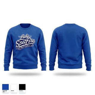 Crew Neck Sweatshirt, Lady Spitfire, Softball, Teamtime, Team time, sublimation, custom sports apparel, team uniforms, spirit wear, spiritwear, sports uniforms, custom shirts, team store, custom team store, fundraiser sports, apparel fundraiser