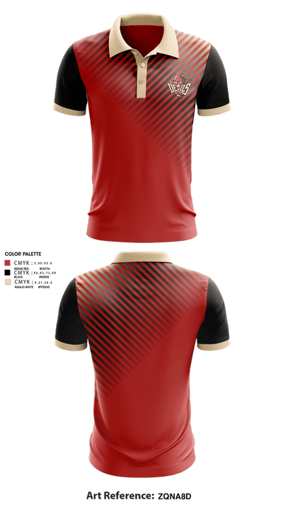 Red Springs Red Devils 1558638 Short Sleeve Performance Polo - 1