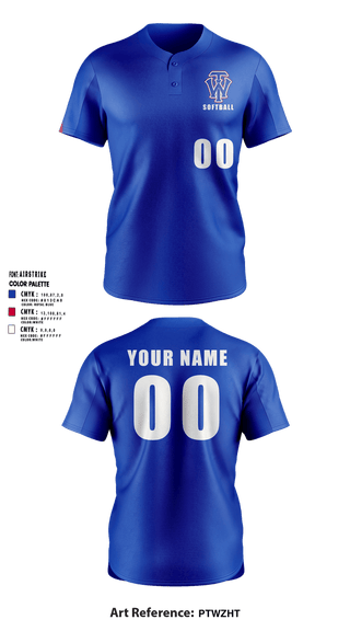 Two Button Softball Jersey, W.I.T., Softball, Teamtime, Team time, sublimation, custom sports apparel, team uniforms, spirit wear, spiritwear, sports uniforms, custom shirts, team store, custom team store, fundraiser sports, apparel fundraiser