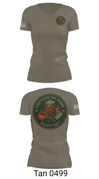 Womens Short Sleeve Vneck Shirt, 756th QM DET FFT, Army, Teamtime, Team time, sublimation, custom sports apparel, team uniforms, spirit wear, spiritwear, sports uniforms, custom shirts, team store, custom team store, fundraiser sports, apparel fundraiser