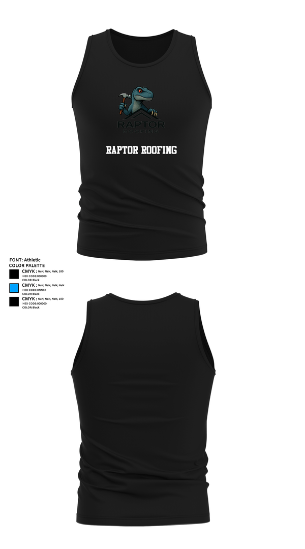 Tank Top, Raptor Roofing, , Teamtime, Team time, sublimation, custom sports apparel, team uniforms, spirit wear, spiritwear, sports uniforms, custom shirts, team store, custom team store, fundraiser sports, apparel fundraiser