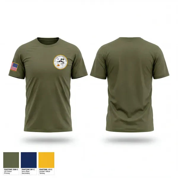 Old School Cotton Feel Shirt, CDR WILLIAM F BUNDY DIVISION, Navy, Teamtime, Team time, sublimation, custom sports apparel, team uniforms, spirit wear, spiritwear, sports uniforms, custom shirts, team store, custom team store, fundraiser sports, apparel fundraiser