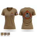 Charlie Company, 553 DSSB Women's Short Sleeve V-neck Shirt - 1