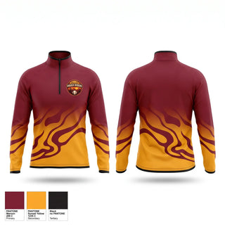 Quarter Zip Jacket, Valley RoughRiders, Baseball, Teamtime, Team time, sublimation, custom sports apparel, team uniforms, spirit wear, spiritwear, sports uniforms, custom shirts, team store, custom team store, fundraiser sports, apparel fundraiser