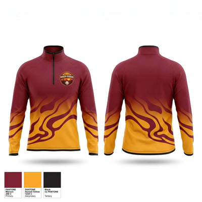 Valley RoughRiders Quarter Zip Jacket - 1