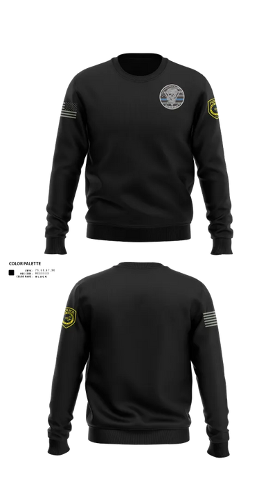 Robstown Police Department Narcotics Division Crew Neck Sweatshirt - 21