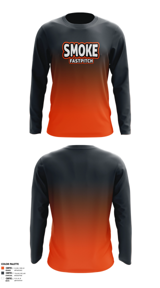 Long Sleeve Performance Shirt, SMOKE FASTPITCH, Softball, Teamtime, Team time, sublimation, custom sports apparel, team uniforms, spirit wear, spiritwear, sports uniforms, custom shirts, team store, custom team store, fundraiser sports, apparel fundraiser