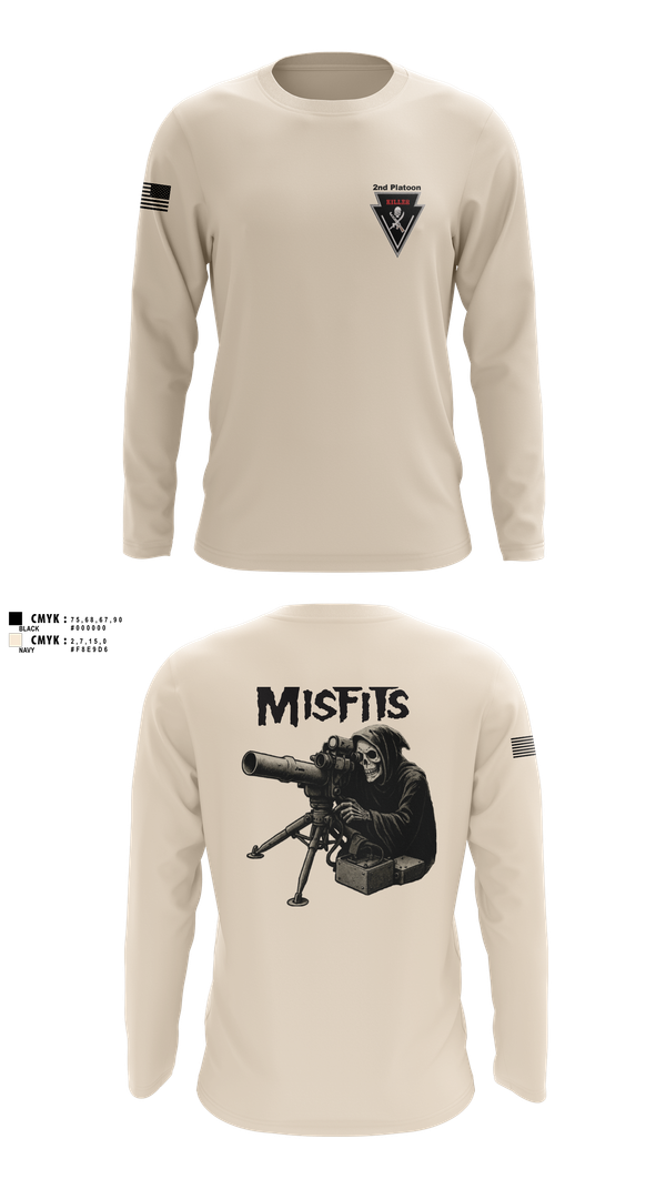 Long Sleeve Performance Shirt, 2/11 killer troop, Army, Teamtime, Team time, sublimation, custom sports apparel, team uniforms, spirit wear, spiritwear, sports uniforms, custom shirts, team store, custom team store, fundraiser sports, apparel fundraiser