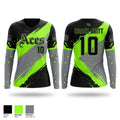 Cosmo Aces Women's Long Sleeve V-neck Shirt - 1