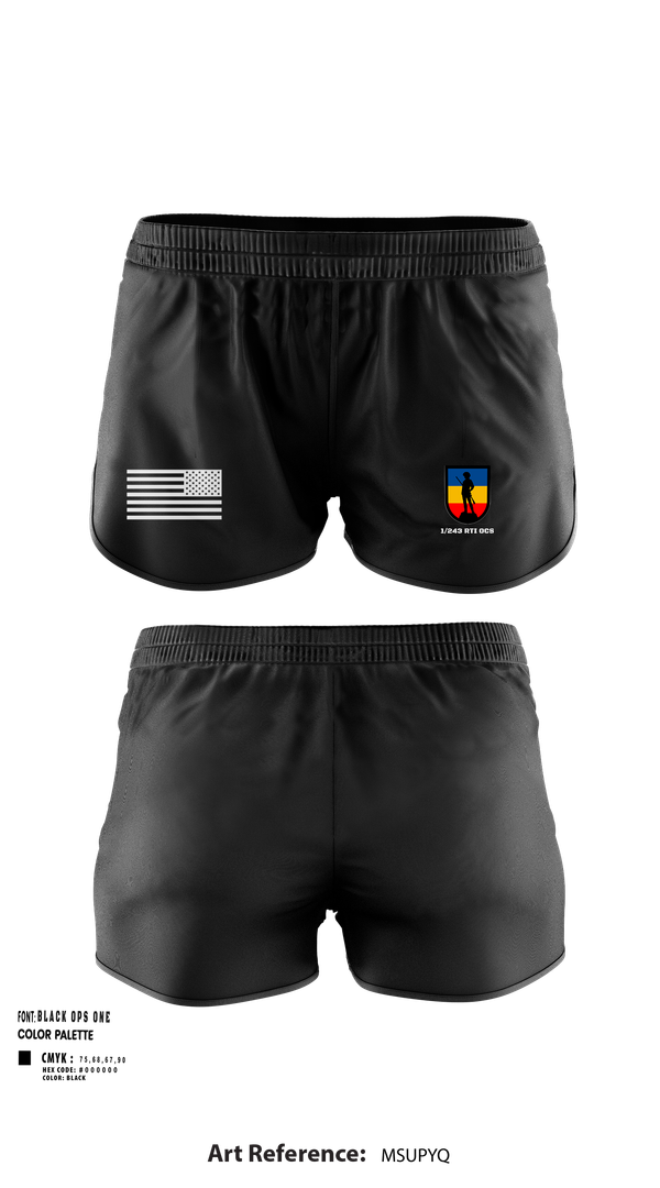 Ranger Panties, 1/243 RTI OCS, , Teamtime, Team time, sublimation, custom sports apparel, team uniforms, spirit wear, spiritwear, sports uniforms, custom shirts, team store, custom team store, fundraiser sports, apparel fundraiser