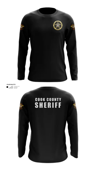 Long Sleeve Performance Shirt, Cook County Sheriff’s Office, Police, Teamtime, Team time, sublimation, custom sports apparel, team uniforms, spirit wear, spiritwear, sports uniforms, custom shirts, team store, custom team store, fundraiser sports, apparel fundraiser