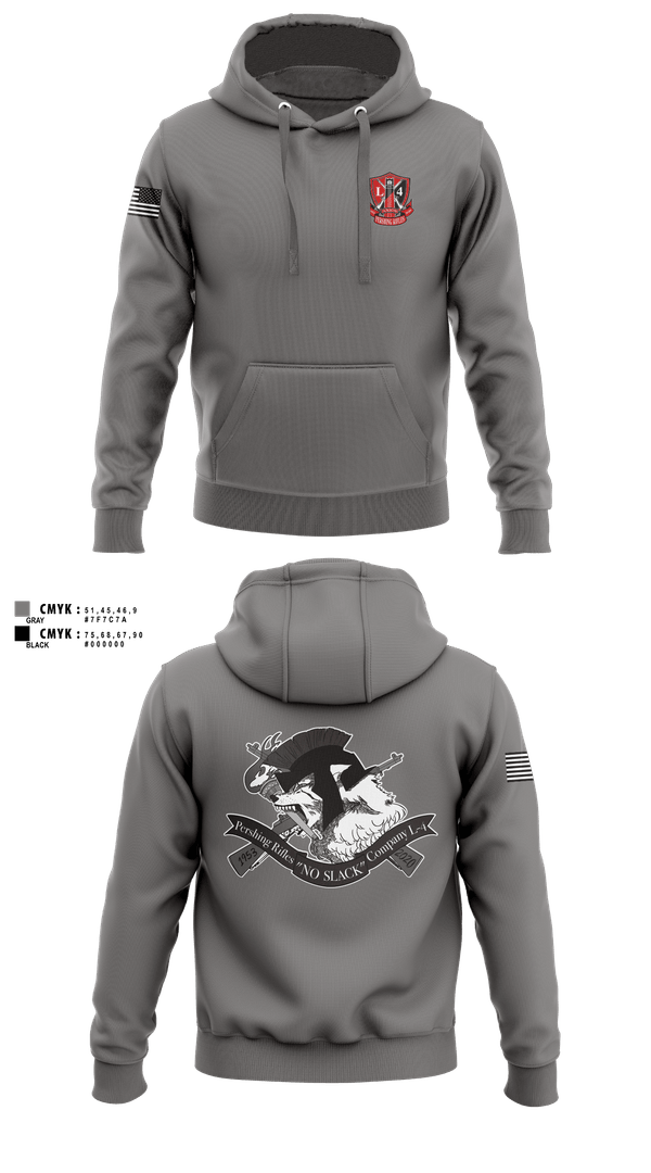 Hoodie, Pershing Rifles, Company L-4, Army, Teamtime, Team time, sublimation, custom sports apparel, team uniforms, spirit wear, spiritwear, sports uniforms, custom shirts, team store, custom team store, fundraiser sports, apparel fundraiser