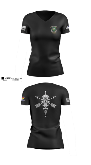 Womens Short Sleeve Vneck Shirt, 82nd CRD, Army, Teamtime, Team time, sublimation, custom sports apparel, team uniforms, spirit wear, spiritwear, sports uniforms, custom shirts, team store, custom team store, fundraiser sports, apparel fundraiser