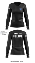 Lakeville Police Department 60717822 Women's Long Sleeve V-neck Shirt - 8