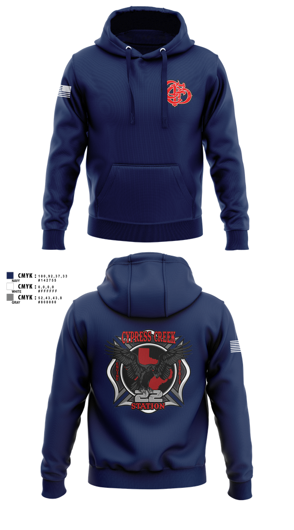 Hoodie, Cy creek fire 22, , Teamtime, Team time, sublimation, custom sports apparel, team uniforms, spirit wear, spiritwear, sports uniforms, custom shirts, team store, custom team store, fundraiser sports, apparel fundraiser