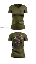Camp Pendleton PMO K9 Women's Short Sleeve V-neck Shirt - 3