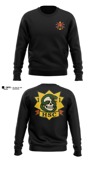 Crew Neck Sweatshirt, HSC 1-1 SFG(A), Army, Teamtime, Team time, sublimation, custom sports apparel, team uniforms, spirit wear, spiritwear, sports uniforms, custom shirts, team store, custom team store, fundraiser sports, apparel fundraiser