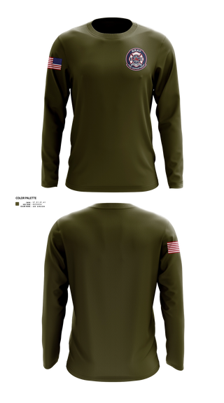 Long Sleeve Performance Shirt, Bray Fire department, Fire Department, Teamtime, Team time, sublimation, custom sports apparel, team uniforms, spirit wear, spiritwear, sports uniforms, custom shirts, team store, custom team store, fundraiser sports, apparel fundraiser
