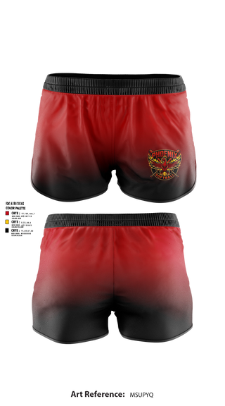 Womens Shorts, Phoenix Softball, Softball, Teamtime, Team time, sublimation, custom sports apparel, team uniforms, spirit wear, spiritwear, sports uniforms, custom shirts, team store, custom team store, fundraiser sports, apparel fundraiser