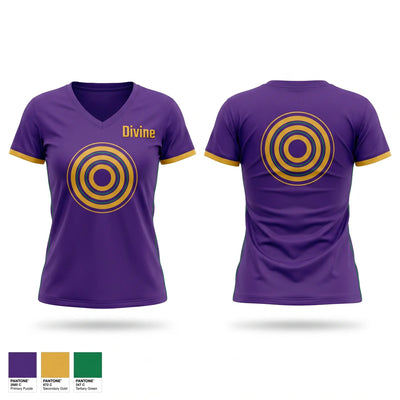 Divine Women's Short Sleeve V-neck Shirt - 1