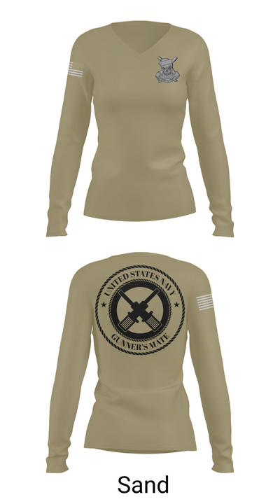 GUNNERSMATE 50688941 Women's Long Sleeve V-neck Shirt - 92
