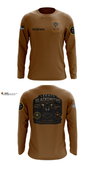 Long Sleeve Performance Shirt, Legacy 3/2 Fury Troop, Army, Teamtime, Team time, sublimation, custom sports apparel, team uniforms, spirit wear, spiritwear, sports uniforms, custom shirts, team store, custom team store, fundraiser sports, apparel fundraiser