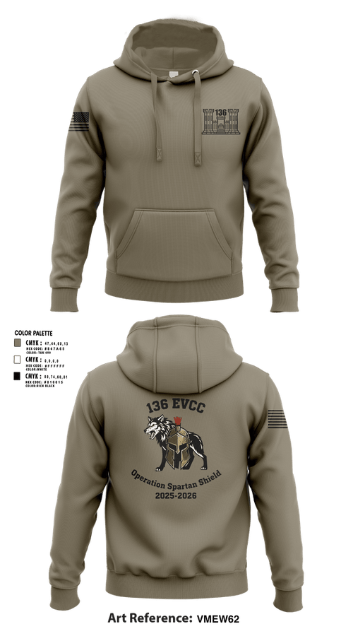 Hoodie, 136 EVCC, Army, Teamtime, Team time, sublimation, custom sports apparel, team uniforms, spirit wear, spiritwear, sports uniforms, custom shirts, team store, custom team store, fundraiser sports, apparel fundraiser