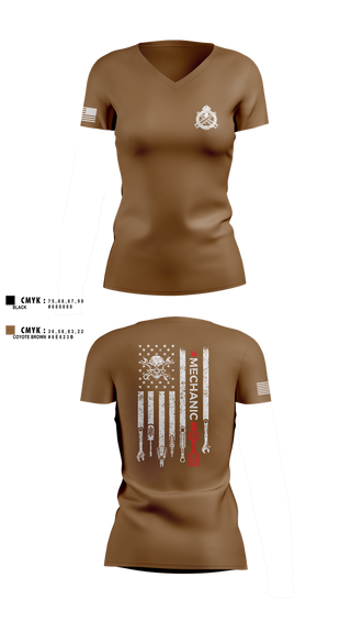 Womens Short Sleeve Vneck Shirt, 661st ECC, , Teamtime, Team time, sublimation, custom sports apparel, team uniforms, spirit wear, spiritwear, sports uniforms, custom shirts, team store, custom team store, fundraiser sports, apparel fundraiser