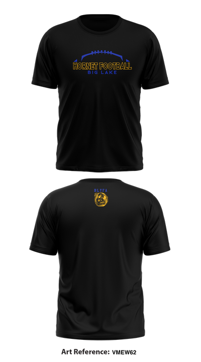 Big Lake Hornets Football 8189635 Short Sleeve Performance Shirt - 1
