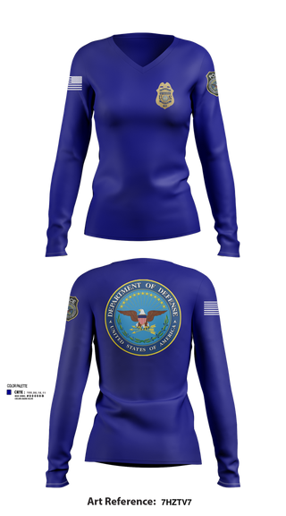 Womens Long Sleeve Vneck Shirt, Delta, , Teamtime, Team time, sublimation, custom sports apparel, team uniforms, spirit wear, spiritwear, sports uniforms, custom shirts, team store, custom team store, fundraiser sports, apparel fundraiser